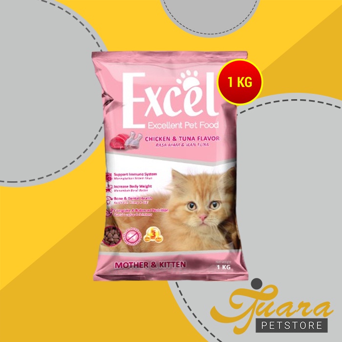 Makanan Kucing Excel Cat Food 1 KG