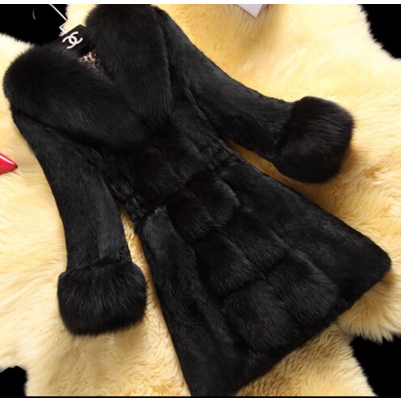 WOMEN FUR COAT SYBIL BULU WANITA MUSIM DINGIN WINTER TURKI KOREA - SUDAH REDY TIDAK PO