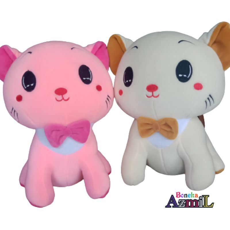 Boneka kucing duduk manis size l