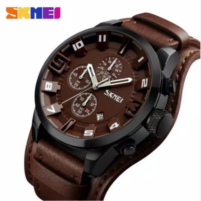 SKMEI 9165 ORIGINAL Jam Tangan Pria SKMEI Analog Chrono Aktif