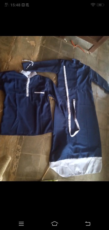 Cod - Couple Gamis Batika Xxl Jumbo Sarimbit Batik Gamis Busui Sogan Manuk Kembar Cendrawasih