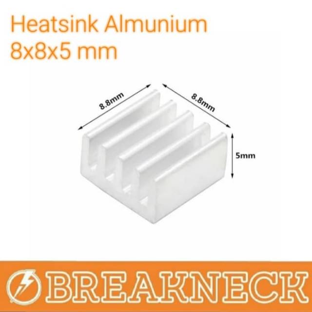 Heatsink Almunium 8x8x5 mm