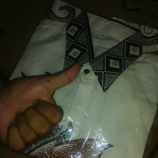 Bswart Batik Hrb026 Kenongo Hem Pendek Padi Pekalongan M L Xl Batik Pria Murah Modern Grosir