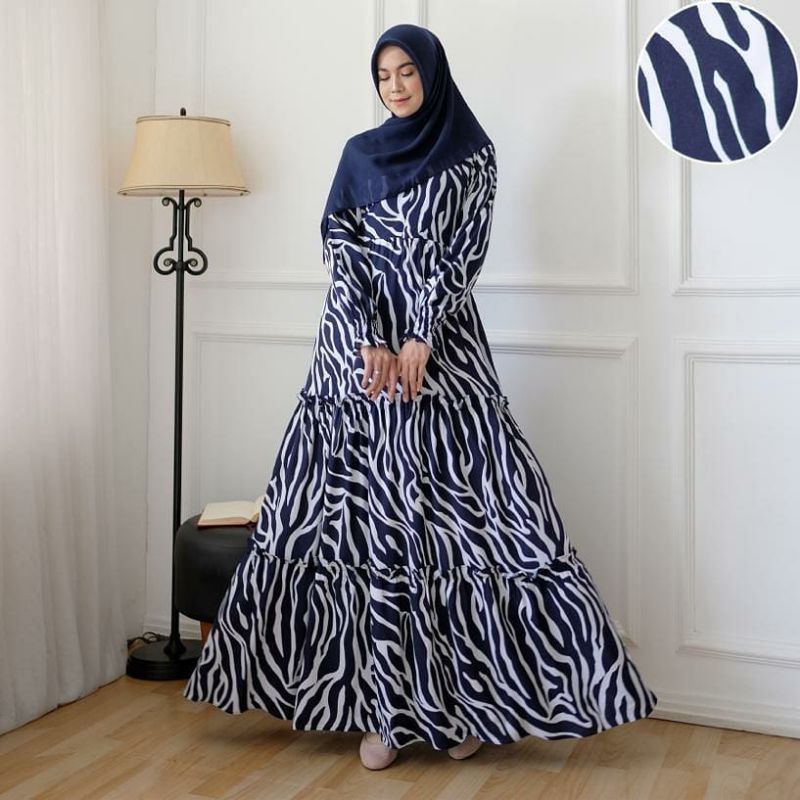 Kain Shakila Motif Zebra Kualitas premium harga setengah meter