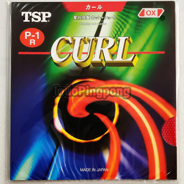 TSP Curl P-1 R OX - P1R Long Pips Rubber Bintik Bertahan Panjang