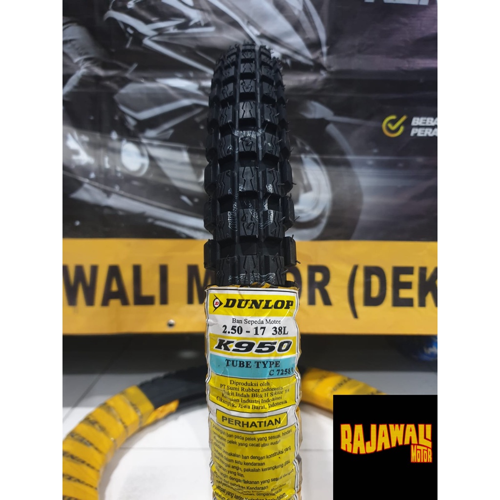 Ban Dunlop Semi Trail K950 2.50 Ring 17 Tube Type