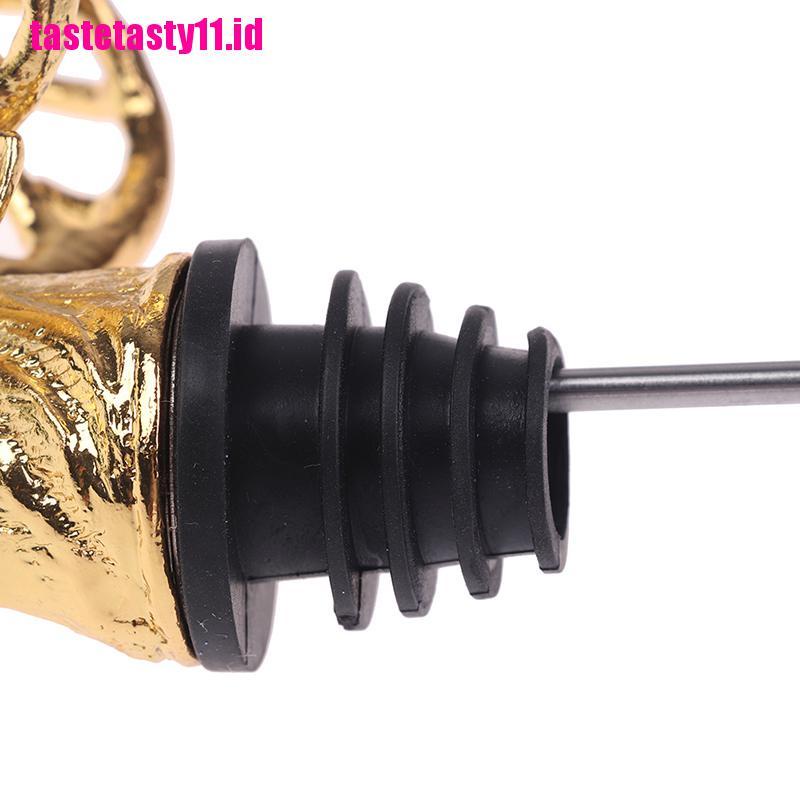 Stopper Botol Wine Bentuk Kepala Rusa Bahan Zinc Alloy Untuk Bar