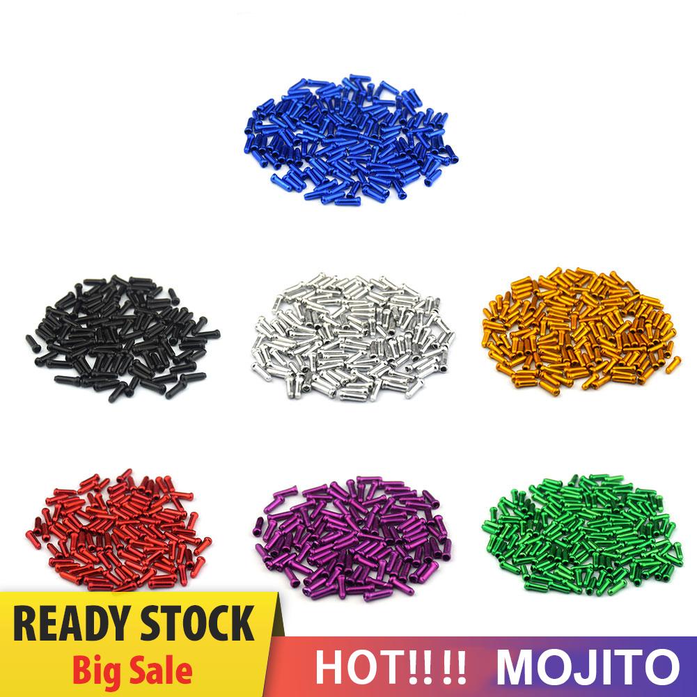 50pcs Tutup Ujung Kabel Rem Sepeda Bahan Aluminum Alloy