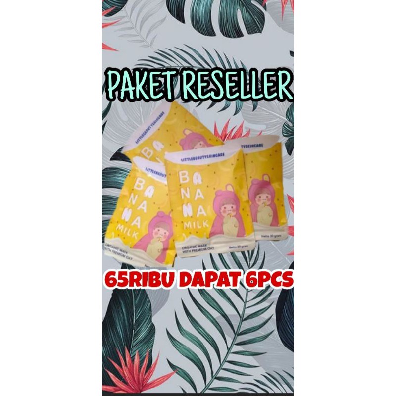 paket reseller 6pcs•Masker jungkok BTS viral tiktok|Banana Milk Mask | Masker Organik Pisang