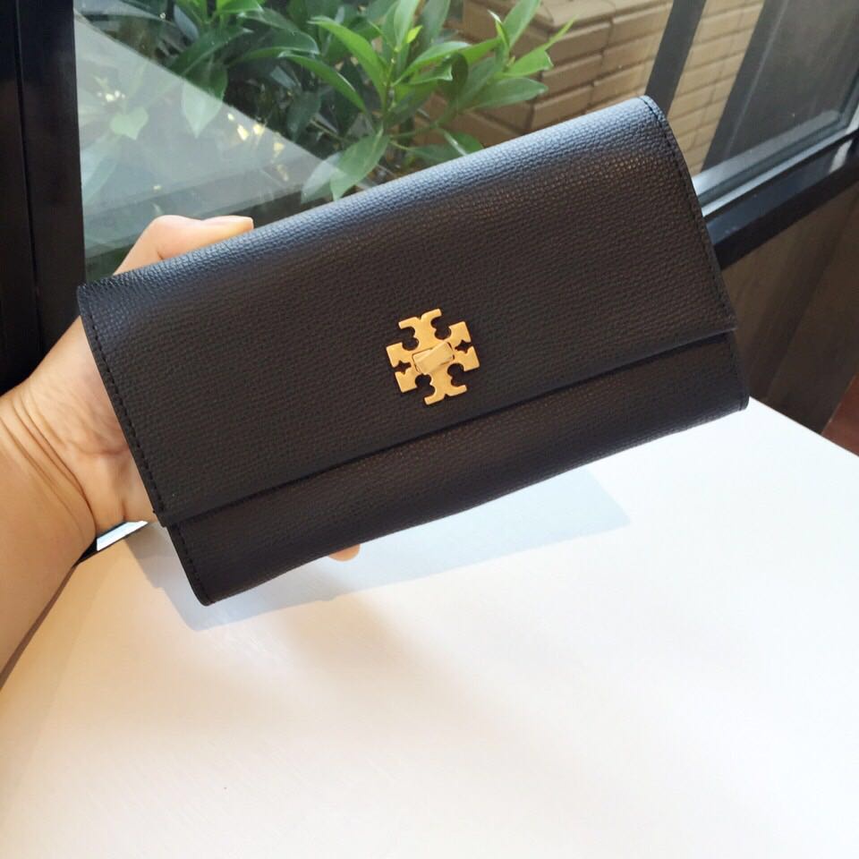 【pengiriman cepat】Tory Burch  Dompet Lipat Dompet Wanita Dompet Panjang