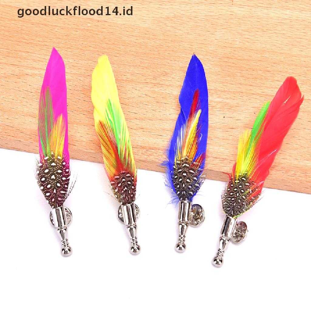 [OOID] Handmade Peacock Pheasant Feather Brooch Hat Lapel Pin Suit Wedding Accessories ID