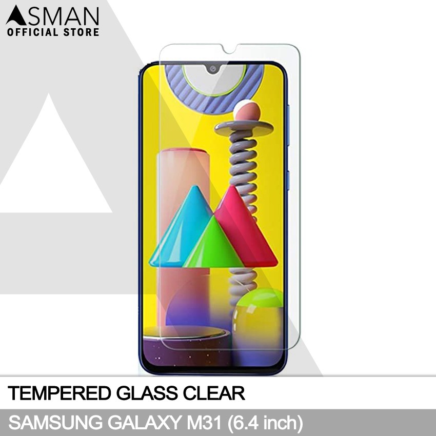 Tempered Glass Samsung Galaxy M31 (6.4&quot;) | Anti Gores Pelindung Layar Kaca - Bening