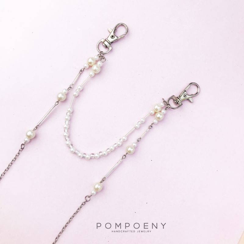 2in1 Layer Connector - Strap Mask Chain - Konektor Hijab - Strap Masker - Kalung Masker - POMPOENY