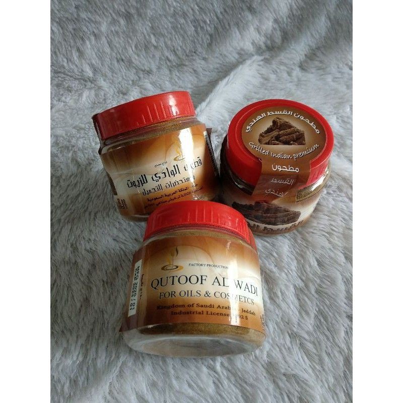Qutoof AlWadi qusthul hindi isi 180gram Qust al Hind Original Arab Saudi bersegel
