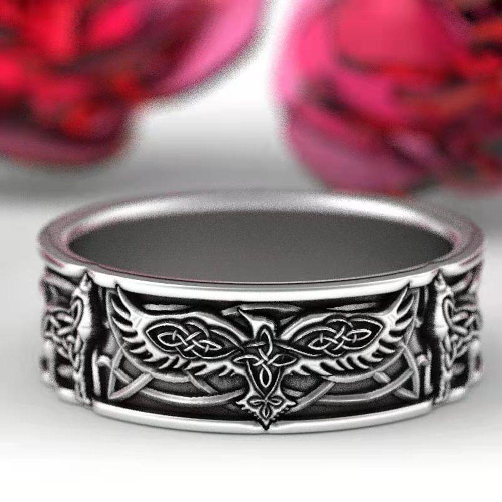 Lily Knuckle Cincin Wanita Perhiasan Perak Totem Perhiasan Aksesoris Punk Joint Ring