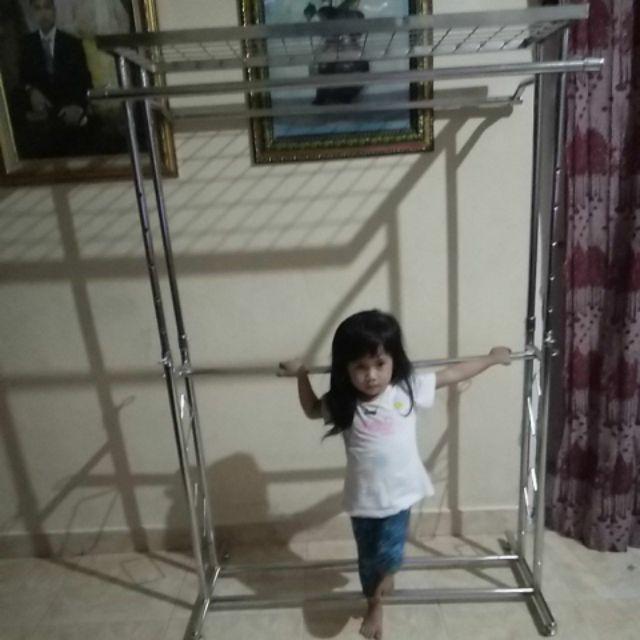 Gawang Gantungan Baju 2 Sisi Atas Ram