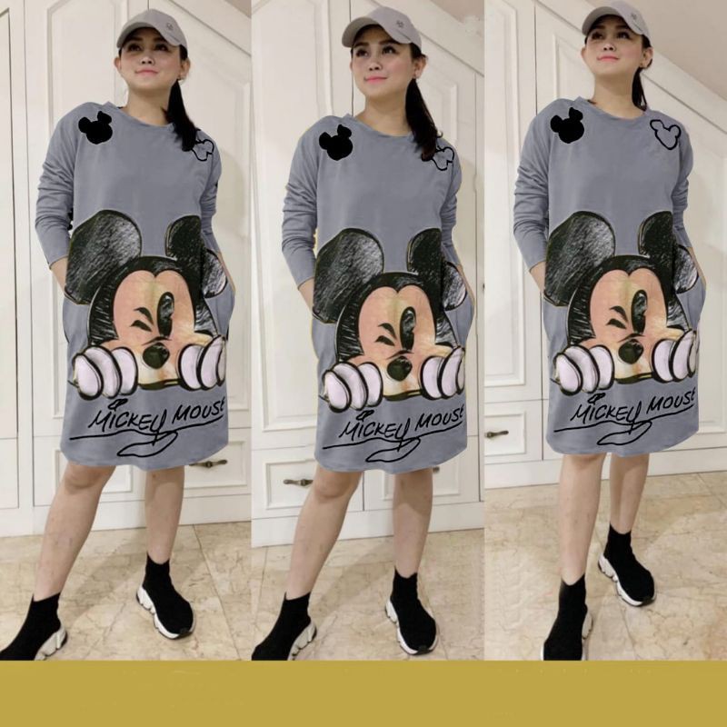 TUNIK MICKEY MOUSE TUNIC DISNEY LONG TUNIC MURAH BABY TERRY BISA COD