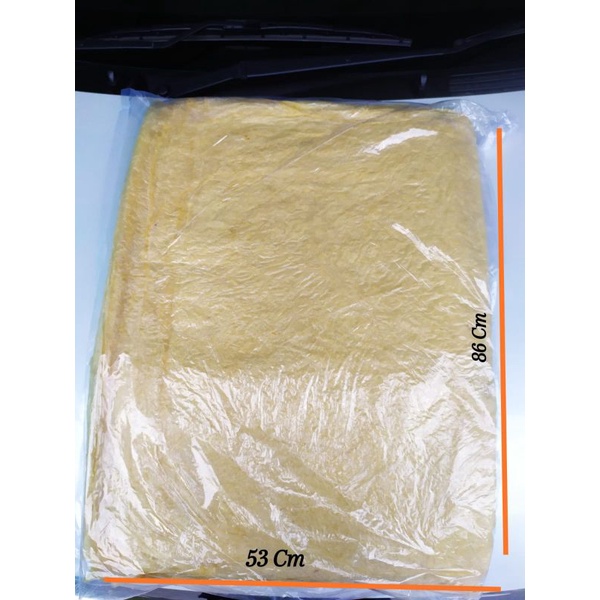 

Kulit kembang tahu polos isi 1 lbr kira2 uk. 53 x 86 cm