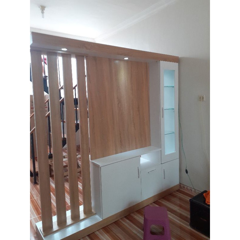 Lemari Partisi penyekat ruangan/lemari tv modern