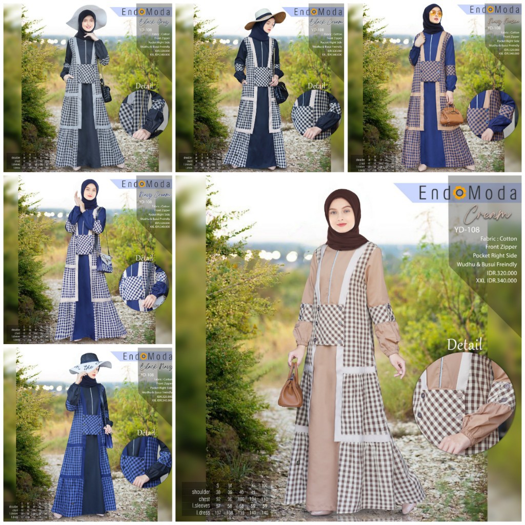 GAMIS MUSLIMAH ENDOMODA YD 108