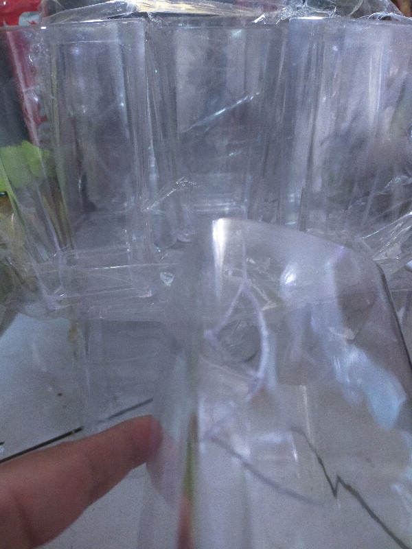 Gelas Persegi & Bulat Bening Bpa Free Bersertifikat Sni/gelas Mika Akrilik Bening Segi & Bulat