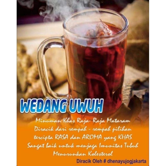 wedang Uwuh komplit jahe+kapulaga+gula batu