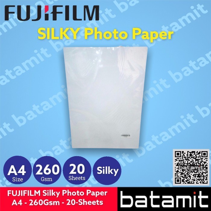 

(DISKON TERMURAH) FUJIFILM A4 260Gsm Glossy Silky Luster Kertas Photo Paper Fuji Film - SILKY