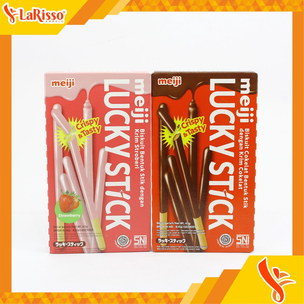 

LUCKY STICK BISKUIT MEIJI 45GR ALL VARIAN