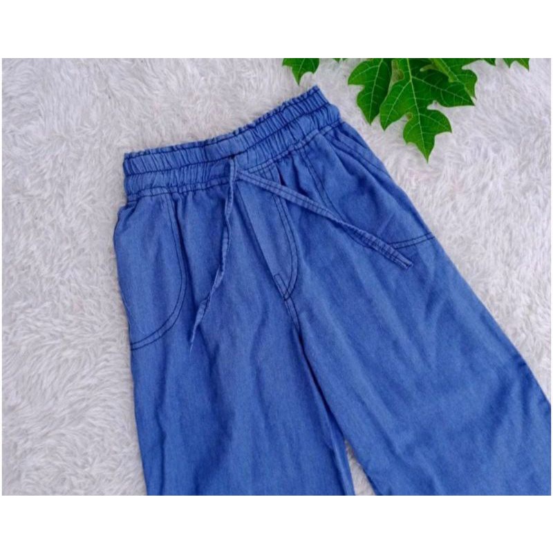 CELANA KULOT HIGH WAIST JEANS WANITA