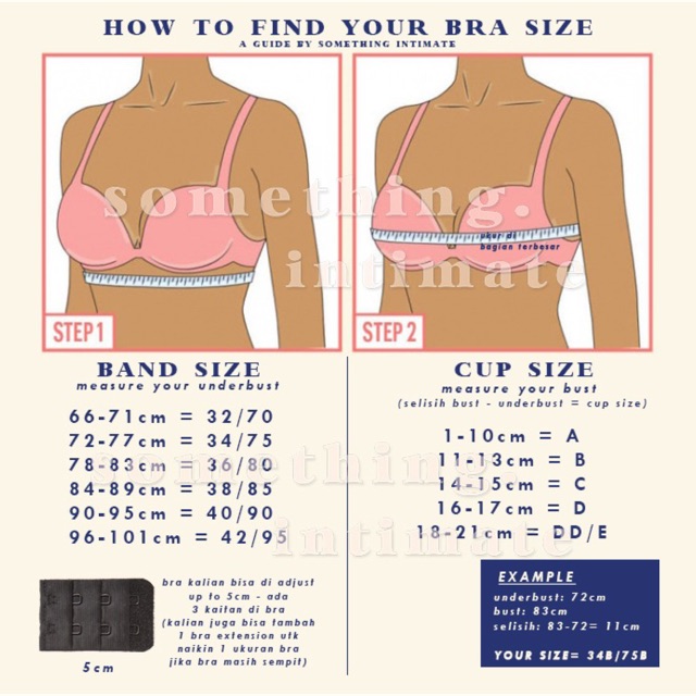 Jual BRA SIZE GUIDE Indonesia Shopee Indonesia
