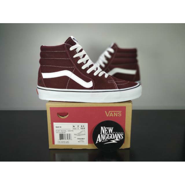 vans skate hi red