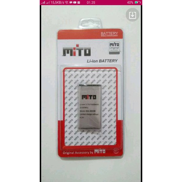 DIJUAL BATTERY BATRE BATERAI MITO BA-00038  150 ORIGINAL