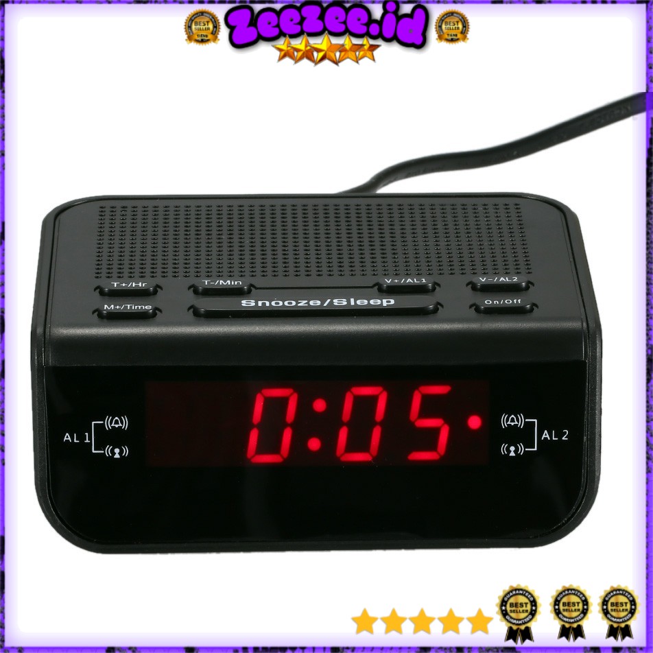 Jam Meja LED Digital Clock dengan FM Radio - CR-246