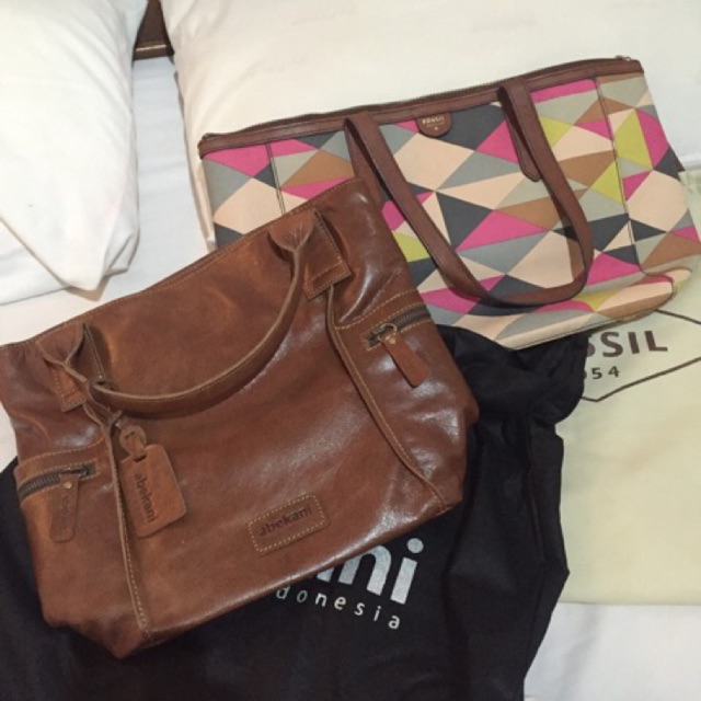 BUNDLING Fossil multipink multi pink shopper abekani abe emerson emersonia kulo havana mp