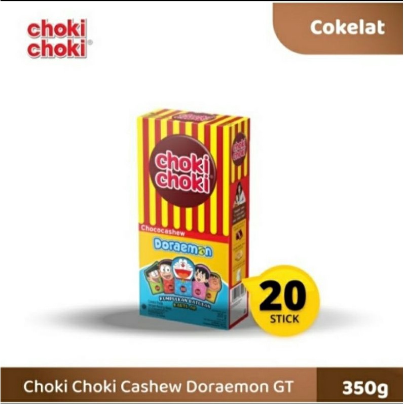 

KI CHOKI CHOKI CAKLAT CHOCOCASHEW DOREMON 20 PC X 10 GR