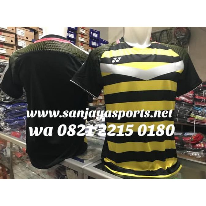 Baju Yonex Impor 235 Hitam Kuning