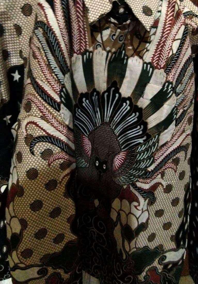 Batik Pria Lengan Panjang Premium Modern Full Furing  Original Produksi Batik Aluna Solo Pcw 005