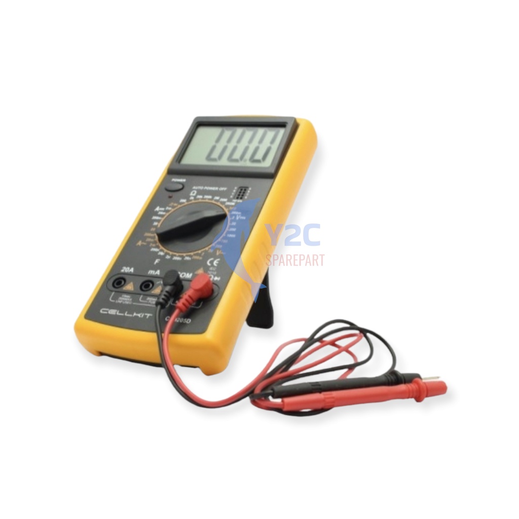 MULTITESTER DIGITAL CELLKIT 9205D / AVOMETER / TOOLS / ALAT SERVIS SERVICE HP LENGKAP TERLENGKAP TERMURAH