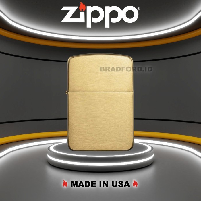 Zippo Brushed Brass 1941 Replica 1941B Original Made In USA