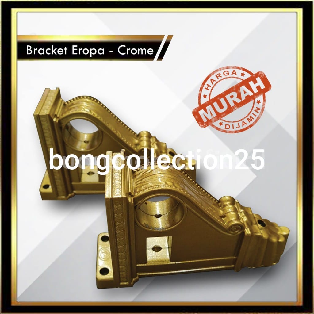 Produk Terbaru - kaki / breket Penyangga batang hordeng model EROPA / KAKI GORDEN / BRACKET GORDEN