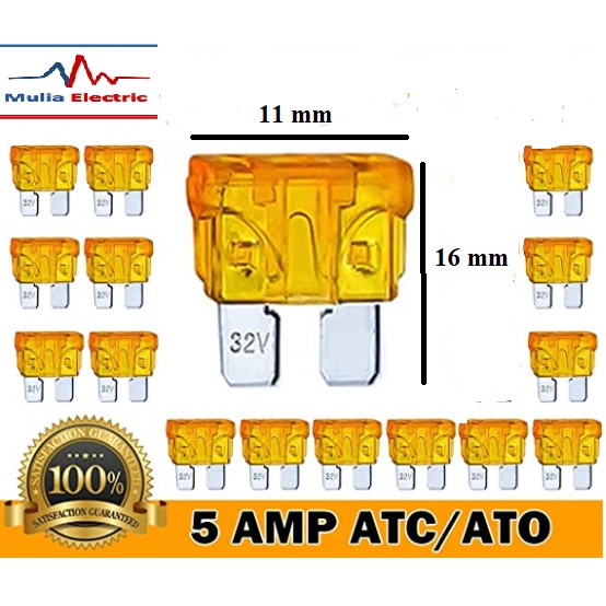 Fuse Blade Kecil mini Sekring Tancap Motor Mini 5A 5 Ampere mobil