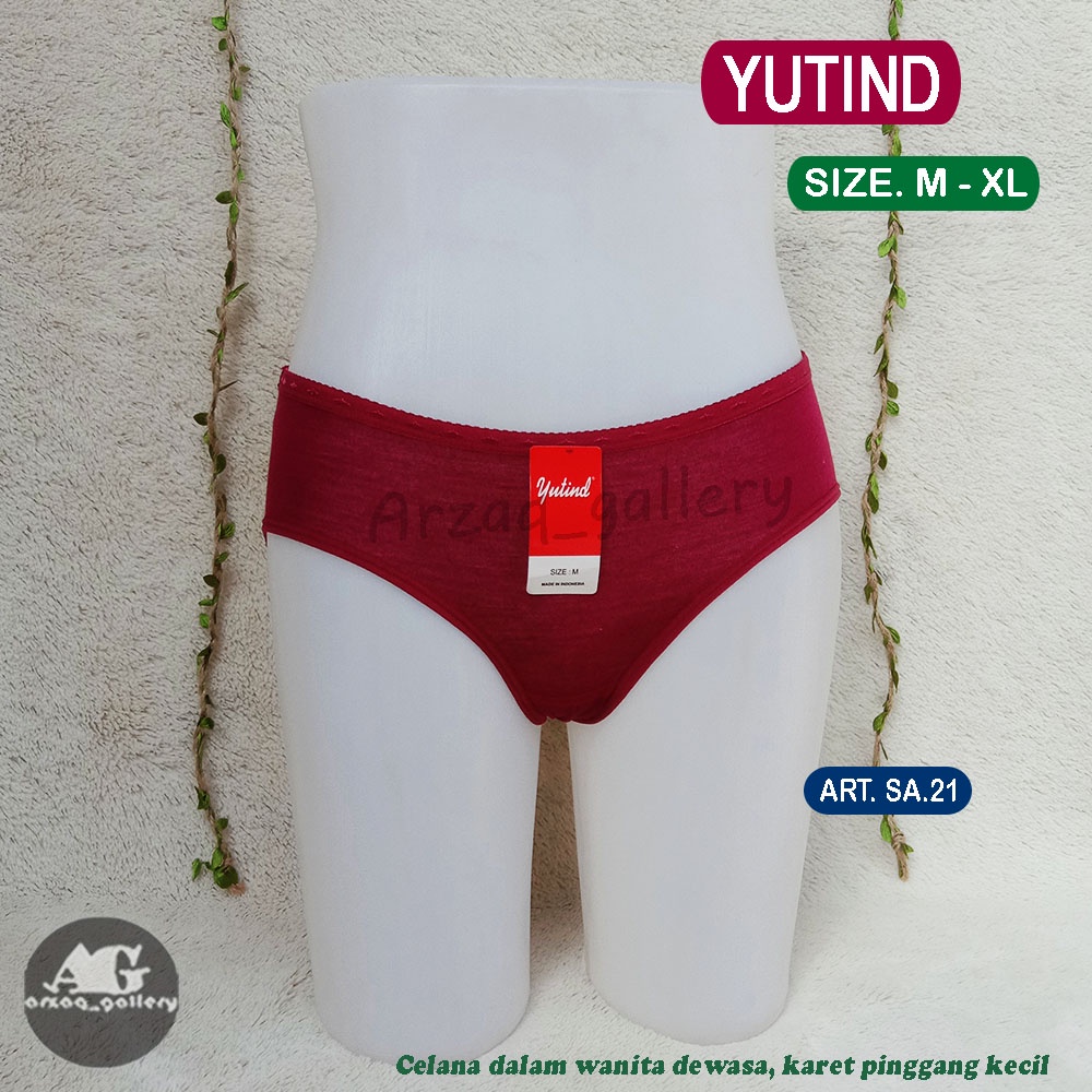 3pc --- CD Wanita Dewasa YUTIND SA 21 Seri Warna Gelap