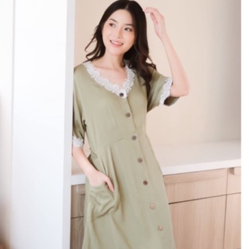 MAHALINI SLEEPWEAR | Sleepwear Dress Sexy Model Daster Kekinian Terbaru Bahan Rayon Adem Nyaman