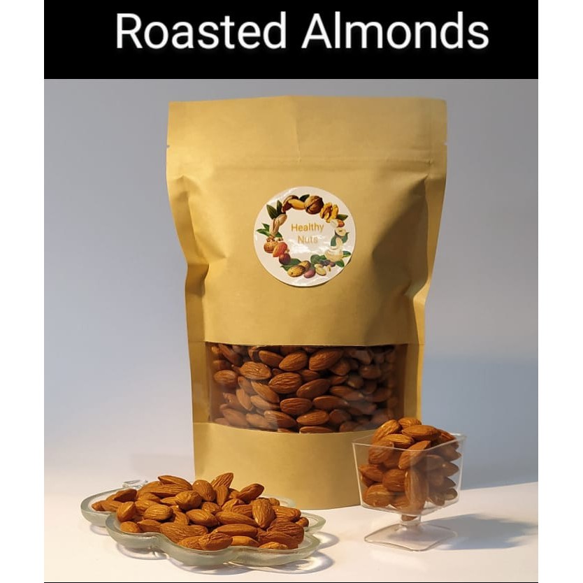 

Kacang Almond Panggang / Roasted Almonds, Premium Quality Net: 500gr