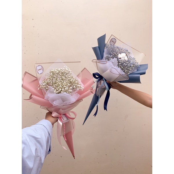 Baby Breath Cone Bouquet - Buket Unik Termurah Jakarta