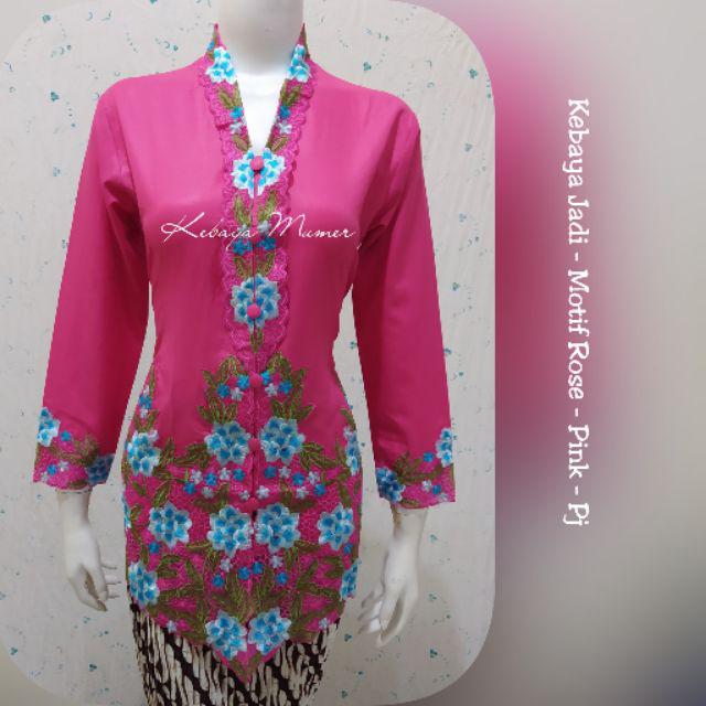 Kebaya Encim. Kebaya Rose. Kebaya Encim Murah. Kebaya Modern. Kebaya Bordir. Kebaya Jadi-Pink Rose Pj
