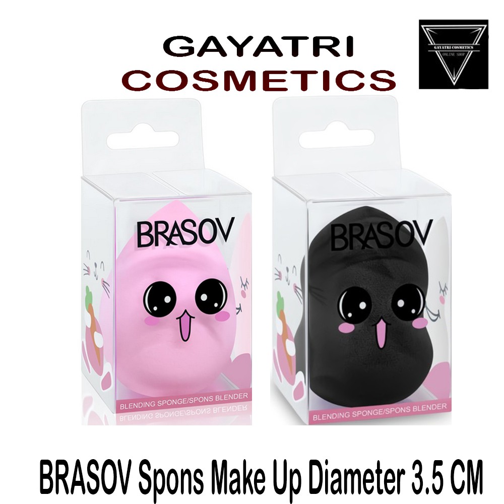 BRASOV Spons Make Up Diameter 3.5 CM Concealer Sponge Blending Spon Beauty Blender