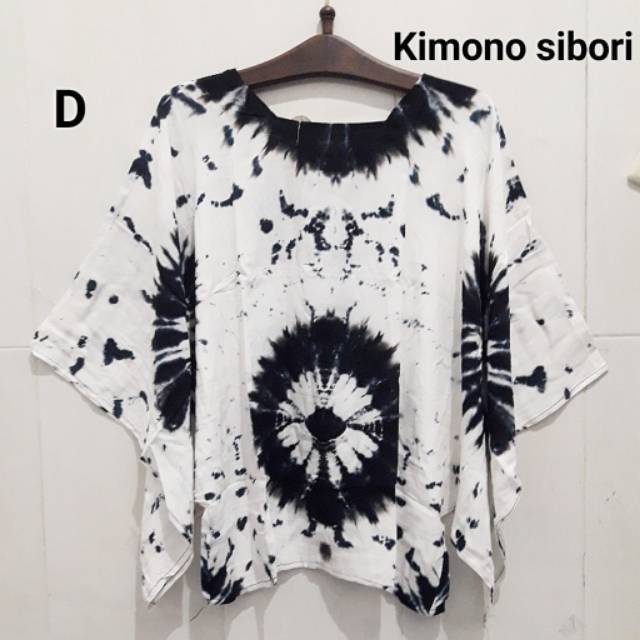 Atasan kimono sibori jumput batik modern