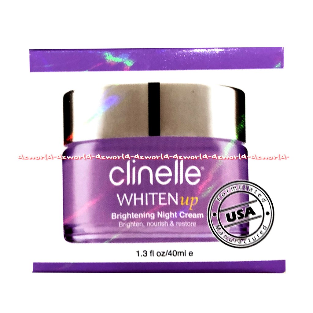 Clinelle Whiten Up 40ml Brightening Night Cream Krim Malam Wajah Clinele