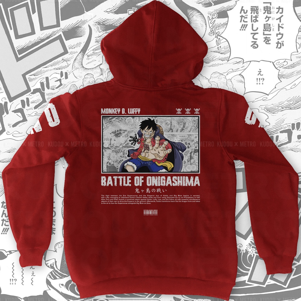 Sweater Luffy Onigashima Anime Manga One Piece Premium Unisex